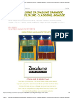 Atap Zincalume Galvalume Spandek, Trimdeck, Kliplok, Cladding, Bondek - Harga Produk Galvalum Atap Per Meter m2