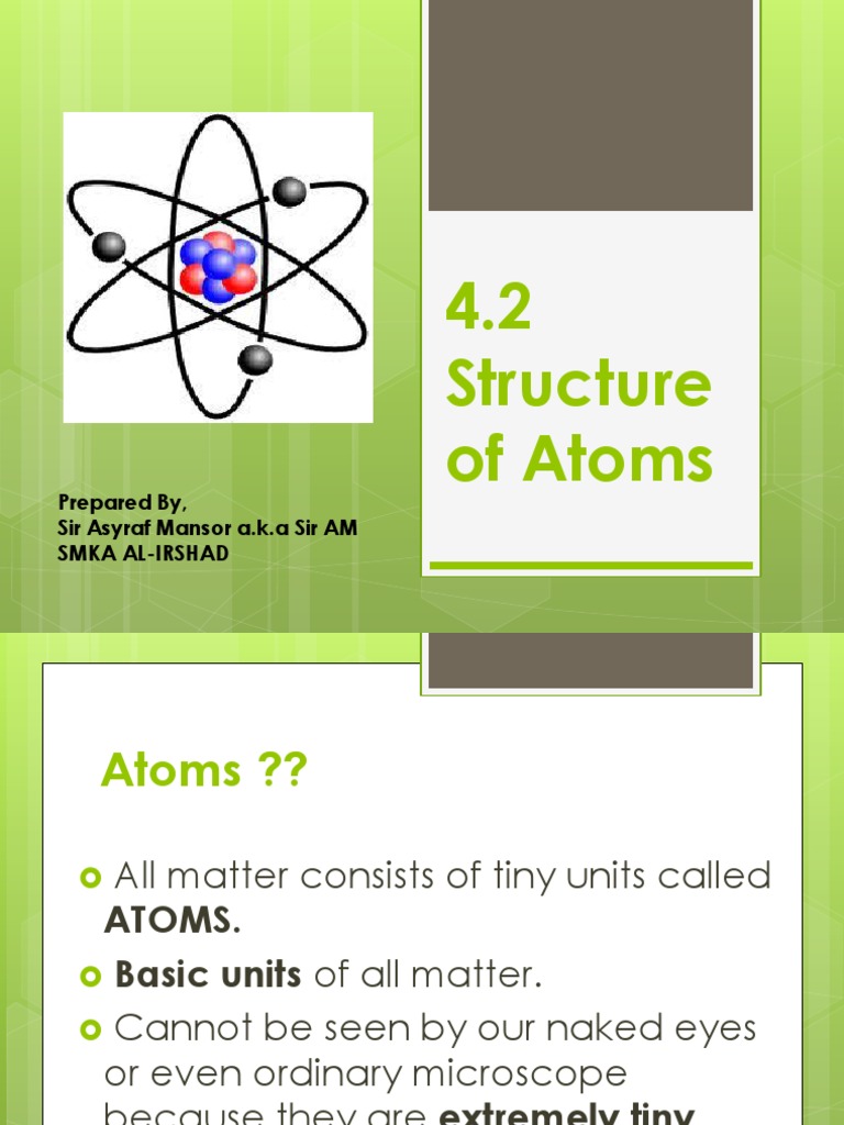 Structure of Atoms and Subatomic Particles | PDF
