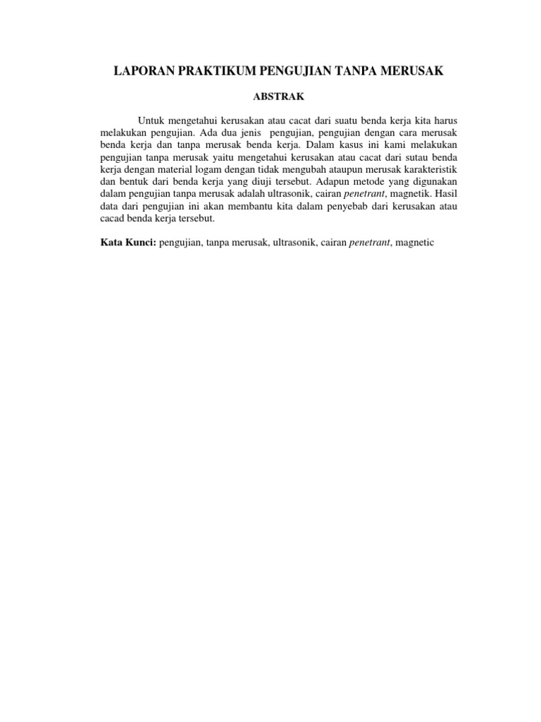 20 Ide Contoh Abstrak Laporan Praktikum Rabbit Smk
