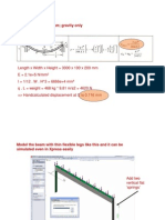 Simple Supported Beam Gravity Only