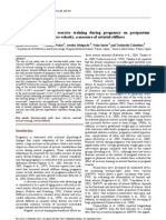 The Effect of Regular Exercise Training During Pregnancy On Postpartum Brachial-Ankle Pulse Wave Velocity, A Measure of Arterial Stiffness