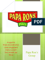 Papa Ron’s    Group 1