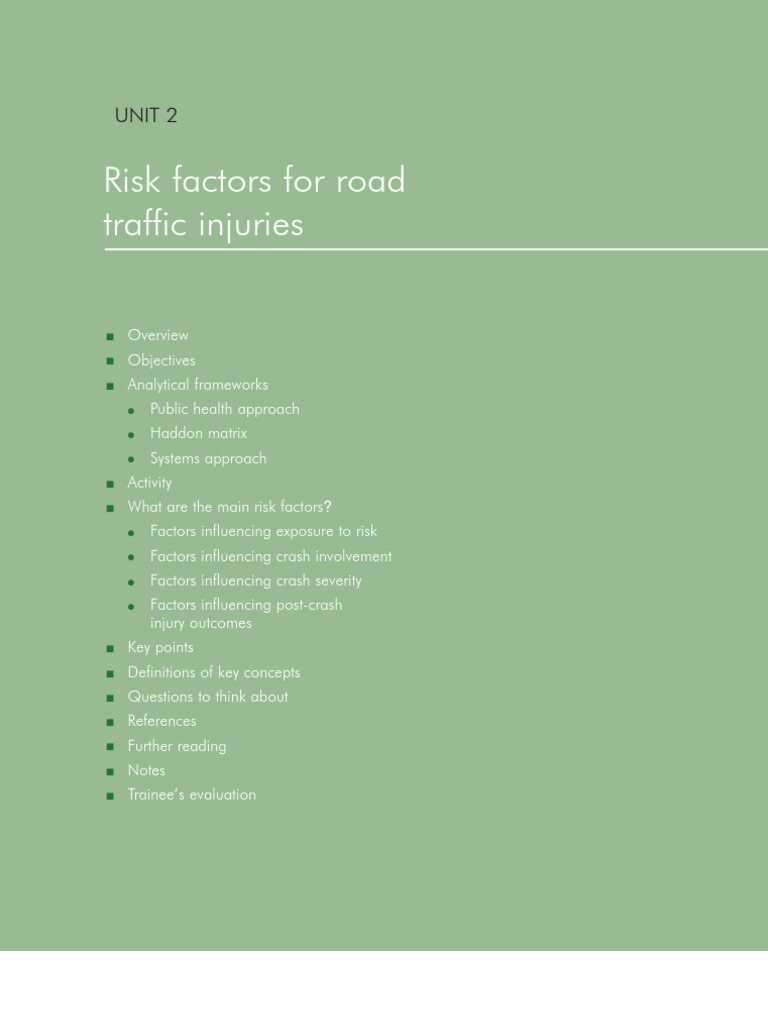 Analyzing Road Traffic Injury Risks | PDF | Traffic Collision | Seat Belt