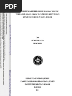 Download ANALISIS PENGARUH PROMOSI WORD OF MOUTHTERHADAP BRAND IMAGE DAN PROSES KEPUTUSANKUNJUNGAN KEBUN RAYA BOGOR by ameliahildasari SN135088985 doc pdf