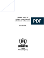 UNHCR 2009 Policy on Refugee Protection and Solutions in Urban Areas