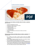 Pimientos Del Piquillo Rellenos de Salmón y Langostinos