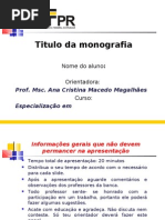Modelo Apresentacao Monografia