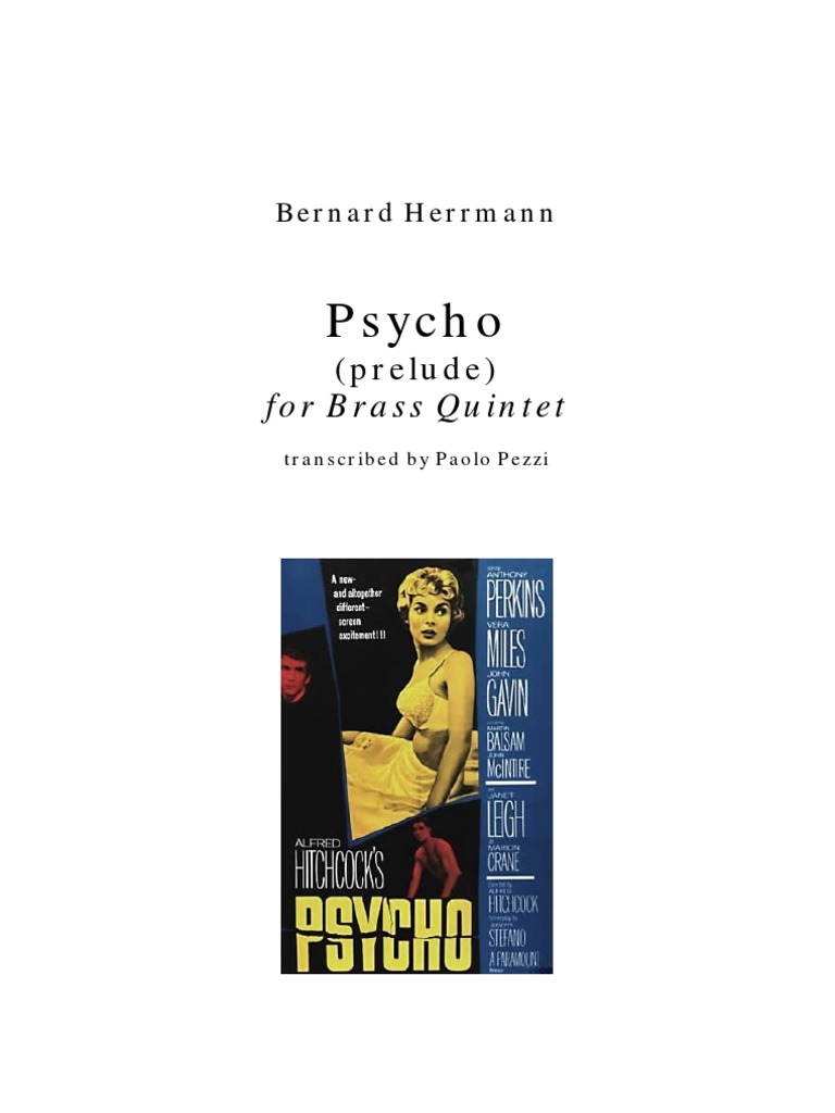 Psycho Score and Parts | PDF | Aerophones | Musical Compositions