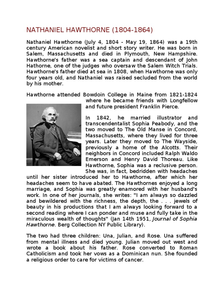 The Untold Story Of Nathaniel Hawthornes Final Moments - ei16wzw