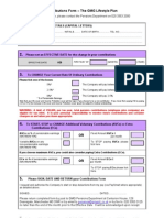 Contributions Form - The GMG Lifestyle Plan