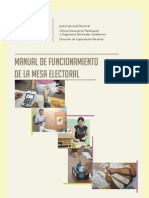 201304, CNE - Manual de Funcionnamiento de La Mesa Electoral