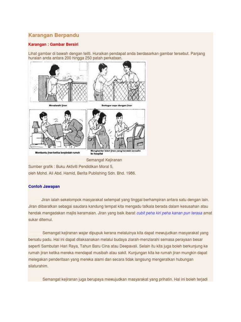 Karangan Berpandu Pdf