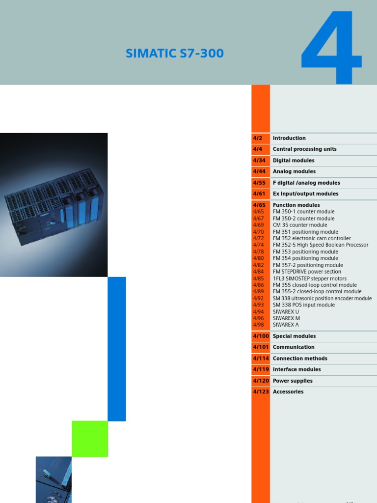 Ficha Tecnica SIEMENS S7300 | PDF