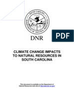 Climate Change Impacts To Natural Resources in South Carolina