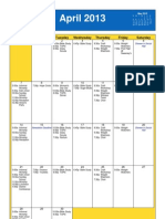 Oakmont UMC Calendar April 2013