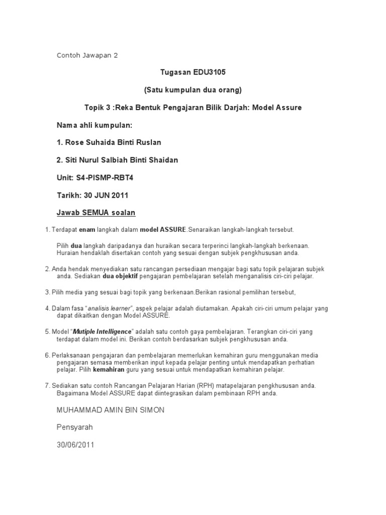Contoh Jawapan 2 Pdf