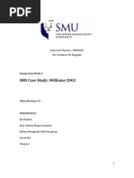 Download Corp Finance HBS Case Study Williams 2002 by Tang Lei SN135135385 doc pdf