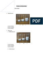 Food Weighing: Kelompok 5: Rizqa Fajar R & Sarah Istinajia Kelas: 2B