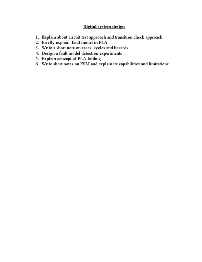 Circuit Testing in Digital Design | PDF