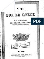 Chateaubriand-Note Sur Le Grece