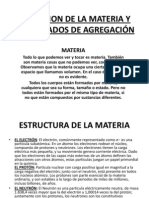 Definicion de La Materia y Estados de Agregacion