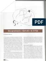 Una aproximació a "Gertrudis" de J. V. Foix