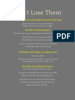 Things You Must Not Lose