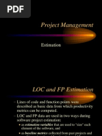 Project Management: Estimation