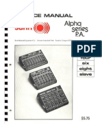 Manual de Servicio Alpha Series P.A. Sunn PDF