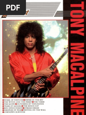 トニー・マカパイン ギター楽譜 Tears of Sahara Tony MacAlpine Tears of Sahara Guitar Tab - YouTube