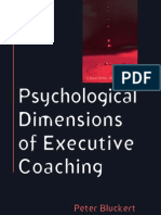 Psychological Dimensions of Executive Coaching - Peter Blucker (2006) BBST