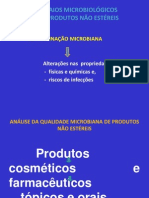 Análise microbiológica de produtos não estéreis