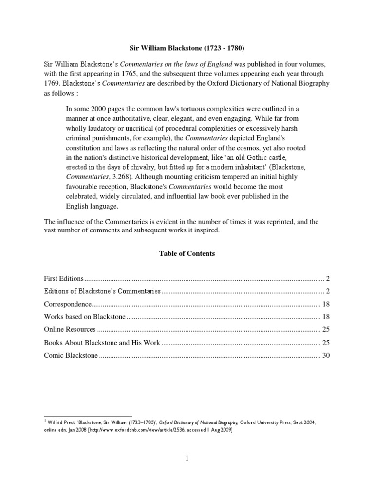 Blackstone PDF William Blackstone Courts