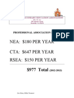 Nea: $180 Per Year Cta: $647 Per Year Rsea: $150 Per Year