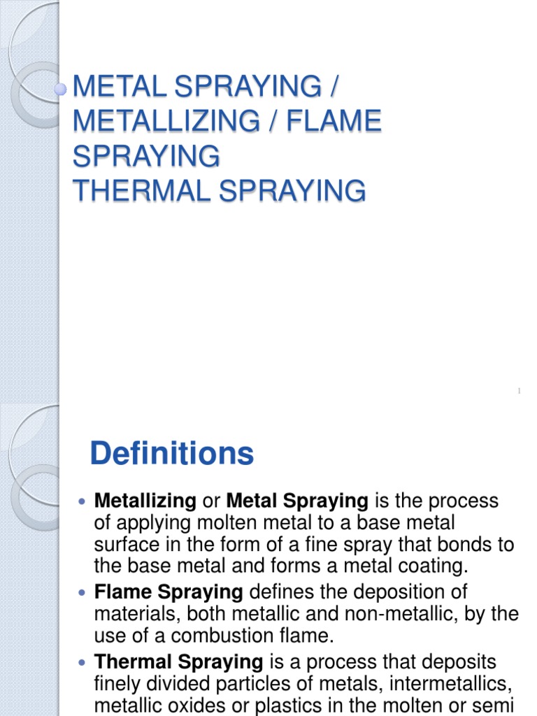Thermal Spraying PDF Mechanical Engineering Materials Science