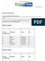 Provas e Exames 2013 - PDF