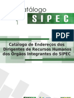 SIPEC Catálogo de Endereços dos Dirigentes de Recursos Humanos