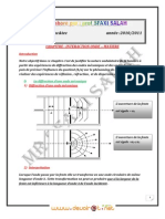 Cours Lycée Pilote - Physique Intéraction Onde-Matière - Bac Sciences Exp (2010-2011) MR Sfaxi Salah