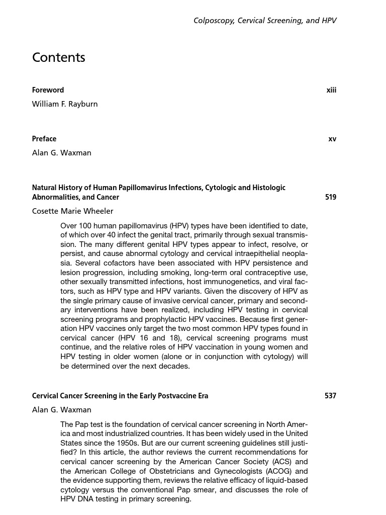 Cervical Cancer Screening Guide | PDF | Cervical Cancer | Cytopathology
