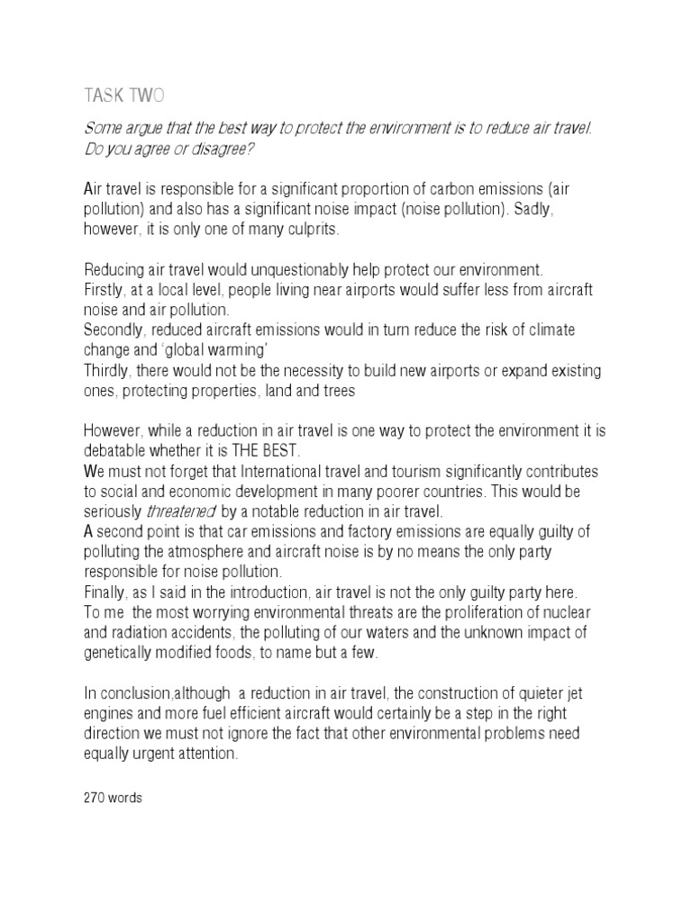 what are the causes of air pollution ielts writing