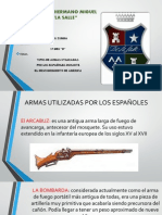 Tipos de Armas de Los Españoles Durante La Conquista