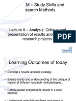 Analysis and Presentation of Results Final Report and Ethics