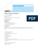 Pesto Ranch Chicken: Ingredients