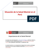 Situación de La Salud Mental en El Perú