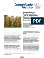 Recomendações de densidade e taxa de semeadura em plantio consorciado