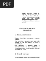 F004t Ferreira, A teoria do amor na psicanálise, f. de l.