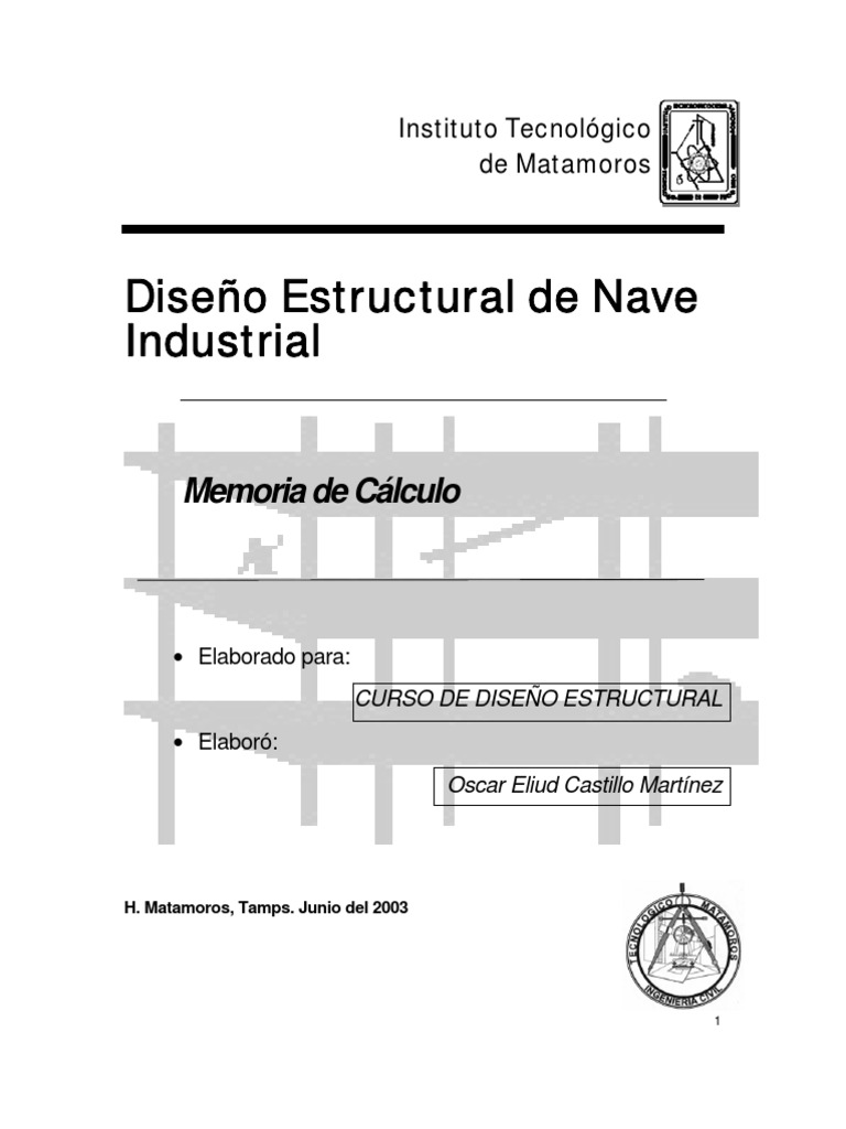 Diseño Estructural de Nave Industrial | PDF | Barlovento y sotavento ...