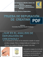 Prueba de Depuración de Creatinina