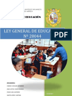 Monografia Ley General de Educación