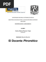 El Docente Phronético